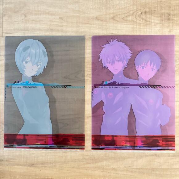 2 Neon Genesis Evangelion Anime Ichiban Kuji Visual Art Sheet Clear File Poster - Picture 2 of 8
